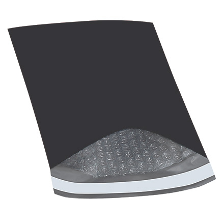 6 x 10" (100 Pack) Black Bubble Lined Poly Mailers