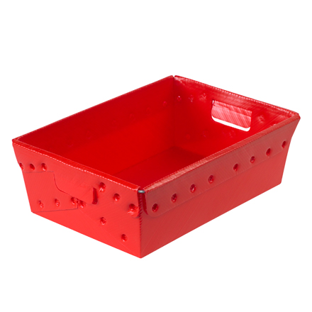 18 x 13 x 6" Red Space Age Totes
