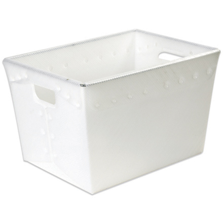 18 x 13 x 12" White Space Age Totes