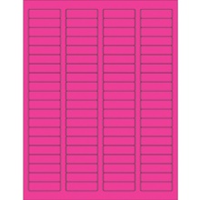 Fluorescent Rectangle Laser Labels