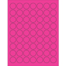 Fluorescent Circle Laser Labels