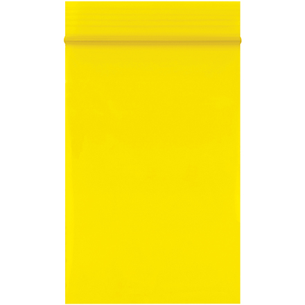 2 x 3" - 2 Mil Yellow Reclosable Poly Bags