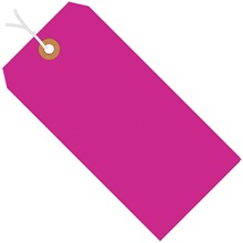13 Pt. Shipping Tags - Fluorescent<br/>Pre-Strung