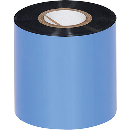 4.17" x 1476' Black Thermal Transfer Ribbons- Wax