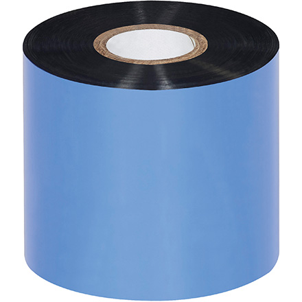 2.52" x 1476' Black Thermal Transfer Ribbons - Wax