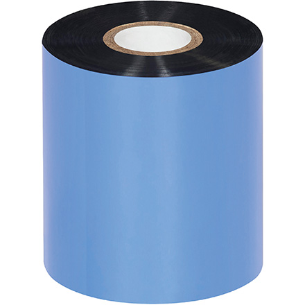 3.14" x 1476' Black Thermal Transfer Ribbons - Wax