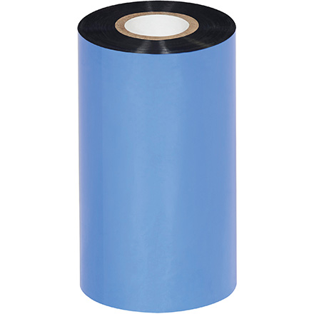 4.33" x 984' Black Thermal Transfer Ribbons - Wax