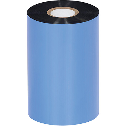 4.33" x 1476' Black Thermal Transfer Ribbons - Wax