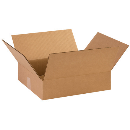 14 3/8 x 12 1/2 x 3 1/2" Flat Corrugated Boxes