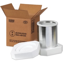 1 - 1 Gallon Foam Haz Mat Shipper Kit