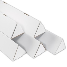 White Triangle Mailing Tubes
