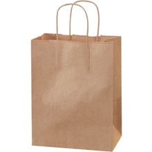 Kraft Paper Shopping Bags - 50 PK
