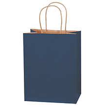 Navy Tinted Shopping Bags