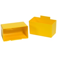 Yellow Shelf Bin Cups