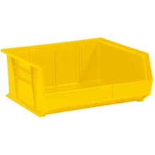 Yellow Plastic Stack & Hang Bin Boxes