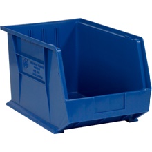 Blue Plastic Stack & Hang Bin Boxes