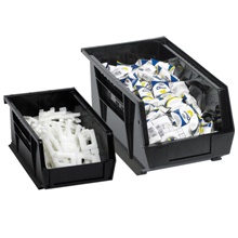 Black Plastic Stack & Hang Bin Boxes