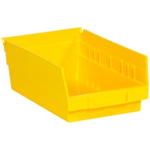 Yellow Plastic Shelf Bin Boxes