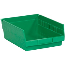 Green Plastic Shelf Bin Boxes