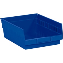 Blue Plastic Shelf Bin Boxes