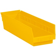 Yellow Plastic Shelf Bin Boxes