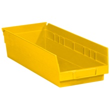 Yellow Plastic Shelf Bin Boxes