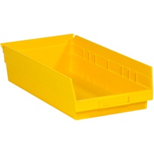 Yellow Plastic Shelf Bin Boxes