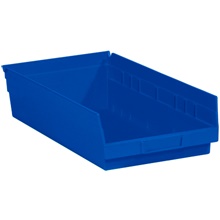 Blue Plastic Shelf Bin Boxes