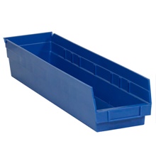 Blue Plastic Shelf Bin Boxes