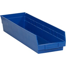 Blue Plastic Shelf Bin Boxes