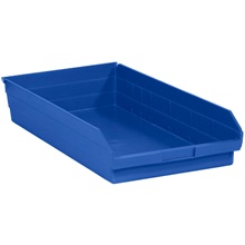 Blue Plastic Shelf Bin Boxes