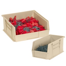 Ivory Plastic Stack & Hang Bin Boxes