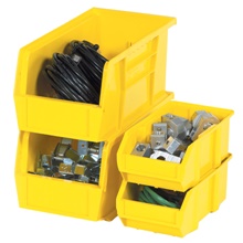 Yellow Plastic Stack & Hang Bin Boxes