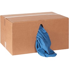 Box of Huck Towels - Blue -. box