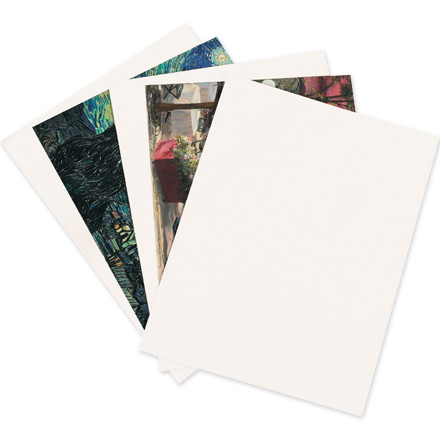 8 1/2 x 11" White Chipboard Pads