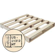 New Wood Heat Treated Pallet
