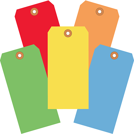 13 Pt. Shipping Tags - Assorted - Color Packs