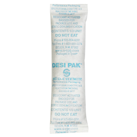 1 x 3 1/2 x 1/4" Tyvek® Clay Desiccants - 5 Gallon Pail