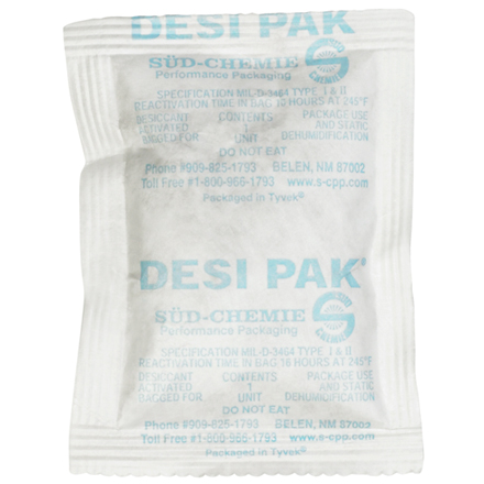 3 x 4 x 1/4" Tyvek® Clay Desiccants - 34 Gallon Drum