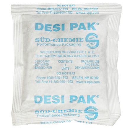 5 x 5 1/2 x 1/2" Tyvek® Clay Desiccants - 34 Gal Drum