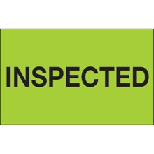 "Inspected" (Fluorescent Green) Labels
