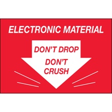 "Don't Drop Don't Crush - Electronic Material" Labels