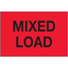 "Mixed Load" (Fluorescent Red) Labels