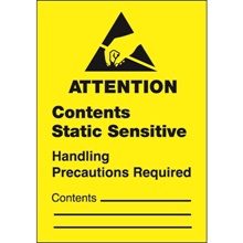 "Contents Static Sensitive" Labels