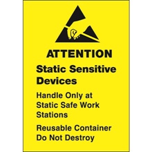 "Static Sensitive Devices" Labels
