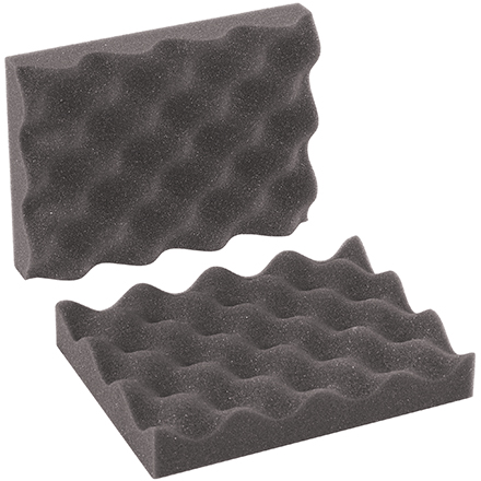 Convoluted Charcoal Foam Sets