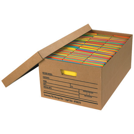 Economy File Storage Boxes with Lids
