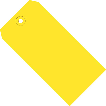 6 1/4 x 3 1/8" Yellow 13 Pt. Shipping Tags
