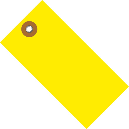 2 3/4 x 1 3/8" Yellow Tyvek® Shipping Tag