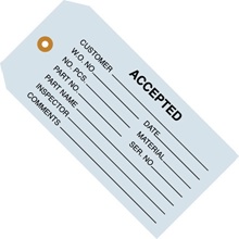 "Accepted (Blue)" Inspection Tags